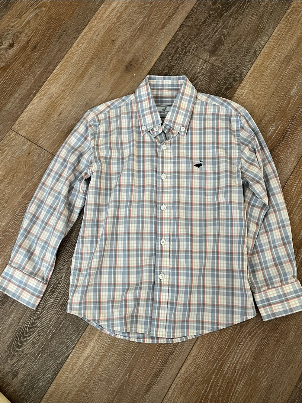 Boys Button-Down Plaid Shirt